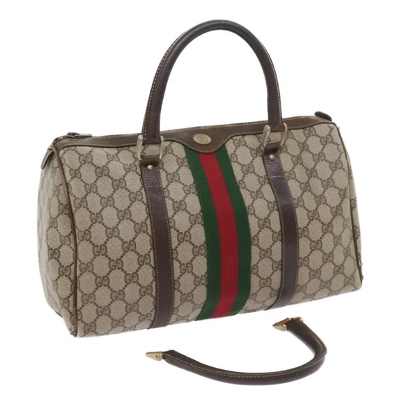 #7 Gucci GG Canvas Boston Bag Preloved Used - LIVE SHOW! - Picture 2 of 16